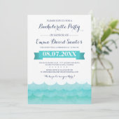 Op Zee Bachelorette Party Kaart (Staand voorkant)