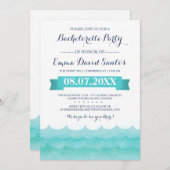 Op Zee Bachelorette Party Kaart (Voorkant / Achterkant)