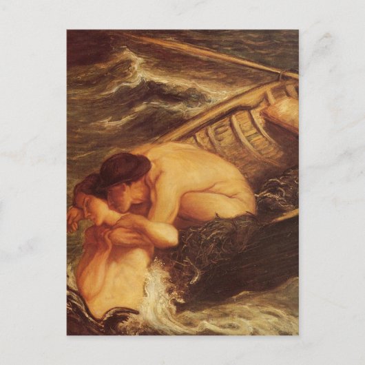 Op zee meermin & Zeeman Briefkaart (Voorkant)