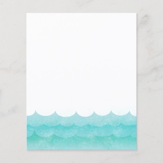 Op Zee Nautical Wedding Flyers (Voorkant)