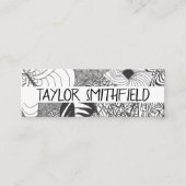 Op Zentangle® geïnspireerde lokale Mini Visitekaartje (Voorkant)