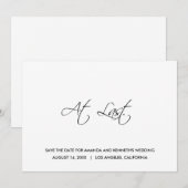 Op zijn minst eenvoudig sparen de uitnodiging van (Voorkant / Achterkant)