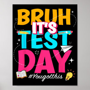 Op zijn testdag kreeg je deze ster state test-lera poster