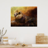 Op zijn Wild Throne Art Poster/Afdruk Poster (Keuken)