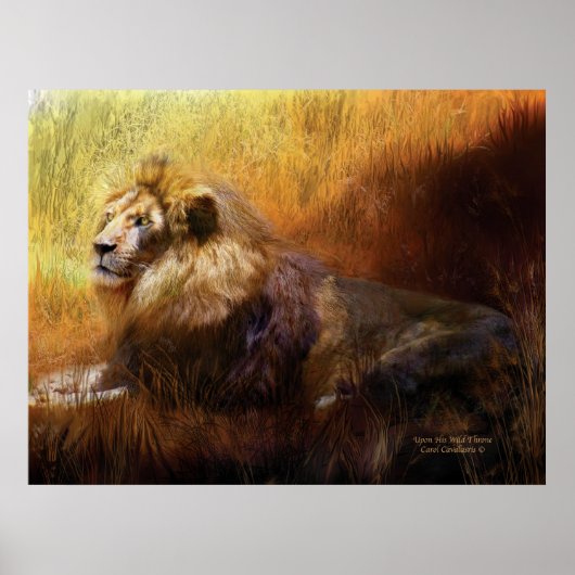 Op zijn Wild Throne Art Poster/Afdruk Poster (Voorkant)