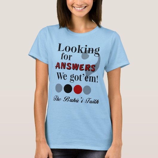 Op zoek naar antwoorden t-shirt (Voorkant)