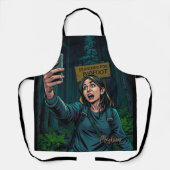 Op zoek naar Bigfoot Sasquatch Selfie Schort (Voorkant)