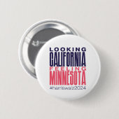 Op zoek naar Californië Gevoel Minnesota Button (Voorkant /achterkant)