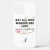 Op zoek naar Coffee Quote Monogram Case-Mate iPhone Case (Achterkant)
