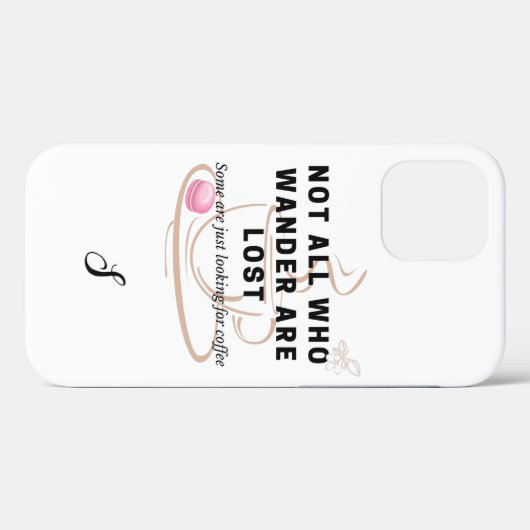 Op zoek naar Coffee Quote Monogram Case-Mate iPhone Case (Achterkant (horizontaal))