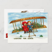 Op zoek naar de Kerstman Feestdagenkaart (Voorkant / Achterkant)