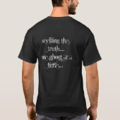 Op zoek naar de waarheid.... t-shirt (Achterkant)