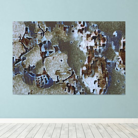 Op zoek naar de ziel acryl zijde wassen canvas afdruk (Insitu (Houten vloer))