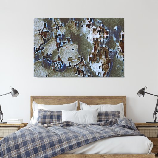 Op zoek naar de ziel acryl zijde wassen canvas afdruk (Insitu (Slaapkamer))