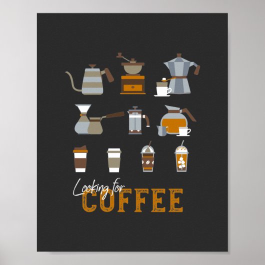Op zoek naar Delicious Coffee Drink Poster (Voorkant)