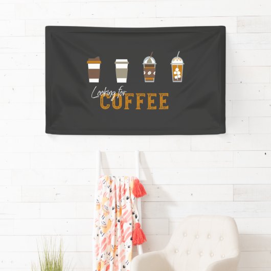 Op zoek naar Delicious Coffee Drink Spandoek (Insitu)