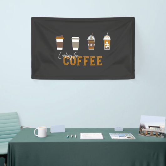 Op zoek naar Delicious Coffee Drink Spandoek (Beurs)