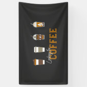 Op zoek naar Delicious Coffee Drink Spandoek (Verticaal)
