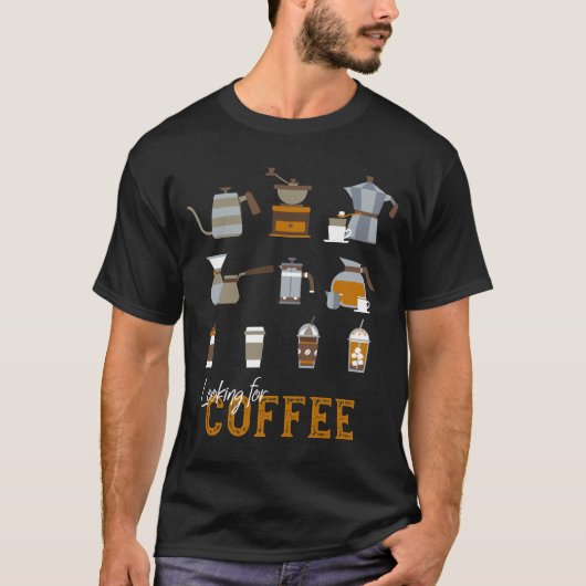 Op zoek naar Delicious Coffee Drink T-shirt (Voorkant)