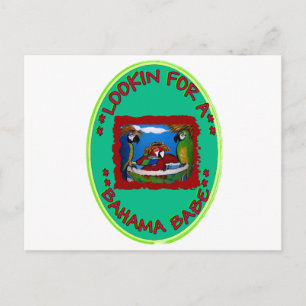 OP ZOEK NAAR EEN BAHAMA MEISJE BRIEFKAART