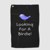 Op zoek naar een birdie personaliseer Schattigee v Golfhanddoek (Voorkant)