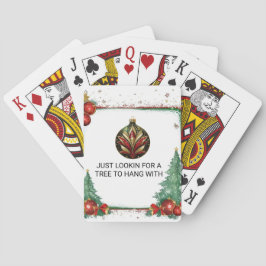 Op zoek naar een boom om mee te hangen pokerkaarten