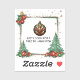 Op zoek naar een boom om mee te hangen sticker