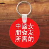 Op zoek naar een Chinees Vriendin (HK Edition) Sleutelhanger (Voorkant)