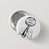 Op zoek naar een engel ronde button 3,2 cm (Voorkant /achterkant)