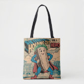 Op zoek naar een held tote bag (Voorkant)