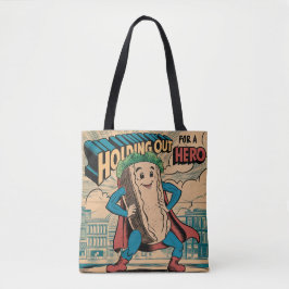 Op zoek naar een held tote bag