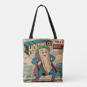 Op zoek naar een held tote bag (Achterkant)