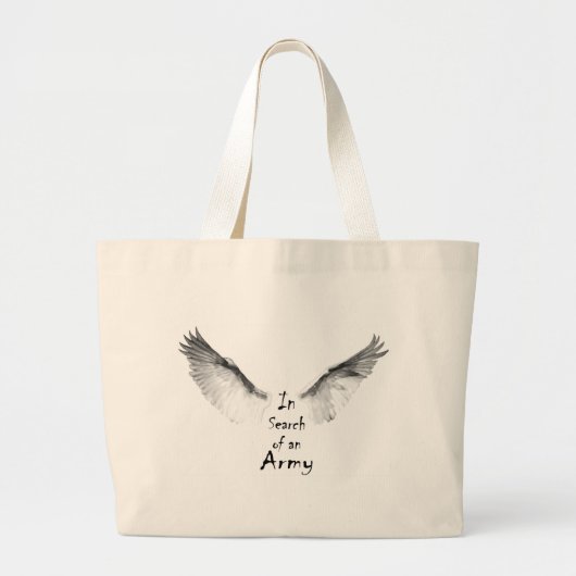 Op zoek naar een leger grote tote bag (Voorkant)