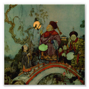“Op zoek naar een nachtegaal” van Edmund Dulac Foto Afdruk
