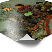 “Op zoek naar een nachtegaal” van Edmund Dulac Foto Afdruk (Hoek)