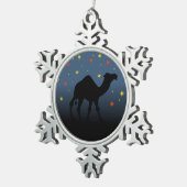 Op zoek naar een ster tin sneeuwvlok ornament (Rechts)