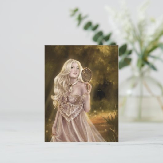 Op zoek naar feeën briefkaart (Staand voorkant)