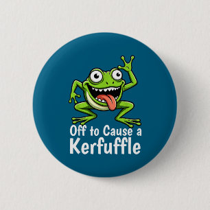 Op zoek naar herrie Grappige Meme Kikker Ondeugend Ronde Button 5,7 Cm