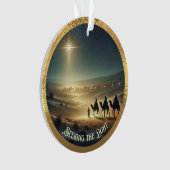 Op zoek naar het licht acryl Ornament (voorkant)