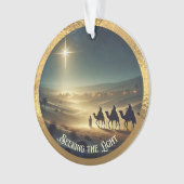 Op zoek naar het licht acryl Ornament (voorkant)