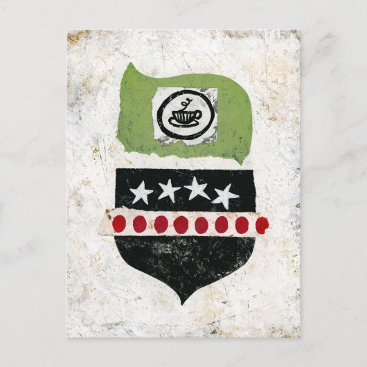 Op zoek naar koffie Briefkaart (Voorkant)