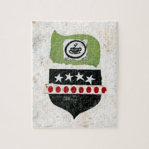 Op zoek naar koffie puzzel legpuzzel