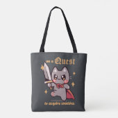 Op zoek naar lekkere hapjes tote bag (Achterkant)