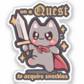 Op zoek naar lekkere snacks sticker (Voorkant)