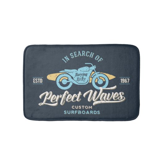 Op zoek naar perfecte golven Poster Badmat (Voorkant)