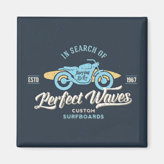 Op zoek naar perfecte golven Poster Magneet (Voorkant)
