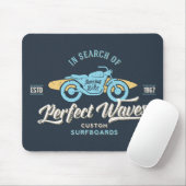 Op zoek naar perfecte golven Poster Muismat (Met muis)