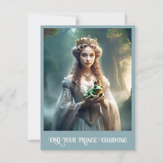 OP ZOEK NAAR PRINCE CHARMING BRIEFKAART