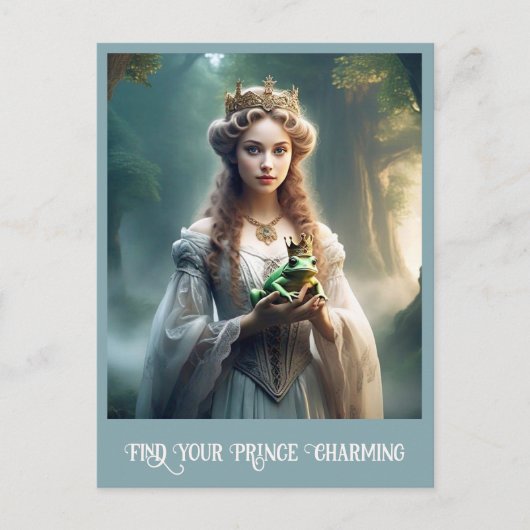 OP ZOEK NAAR PRINCE CHARMING BRIEFKAART (Voorkant)