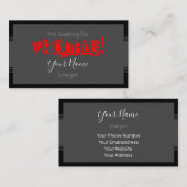 Op zoek naar probleemadvocaten visitekaartje (Voorkant / Achterkant)